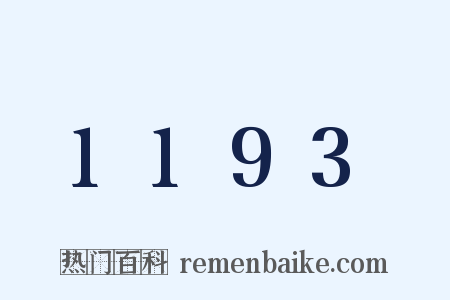 1193是什么意思的图片